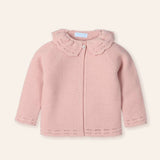 Mac Ilusion Knitted Collared Cardigan - Dusky Pink