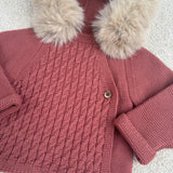 NEW SEASON Mac Ilusion Rust Faux Furr Jacket