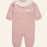 NEW SEASON Mac ilusion Baby Girls Pink Knitted Romper - 3 Months
