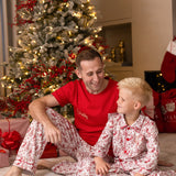 PRE-ORDER Boys Christmas Red Toile Print Pjs