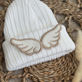 Unisex Wool Baby Angel Wing Beanie Hat