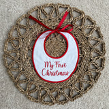 Baby’s Handmade My First Christmas Bib