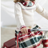 NEW SEASON Mac ilusion Girls Red Checked Dress - 3 Months