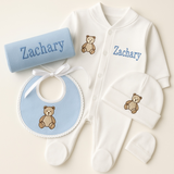 Perfect Little Thing Boy Bear Gift Set - Blue