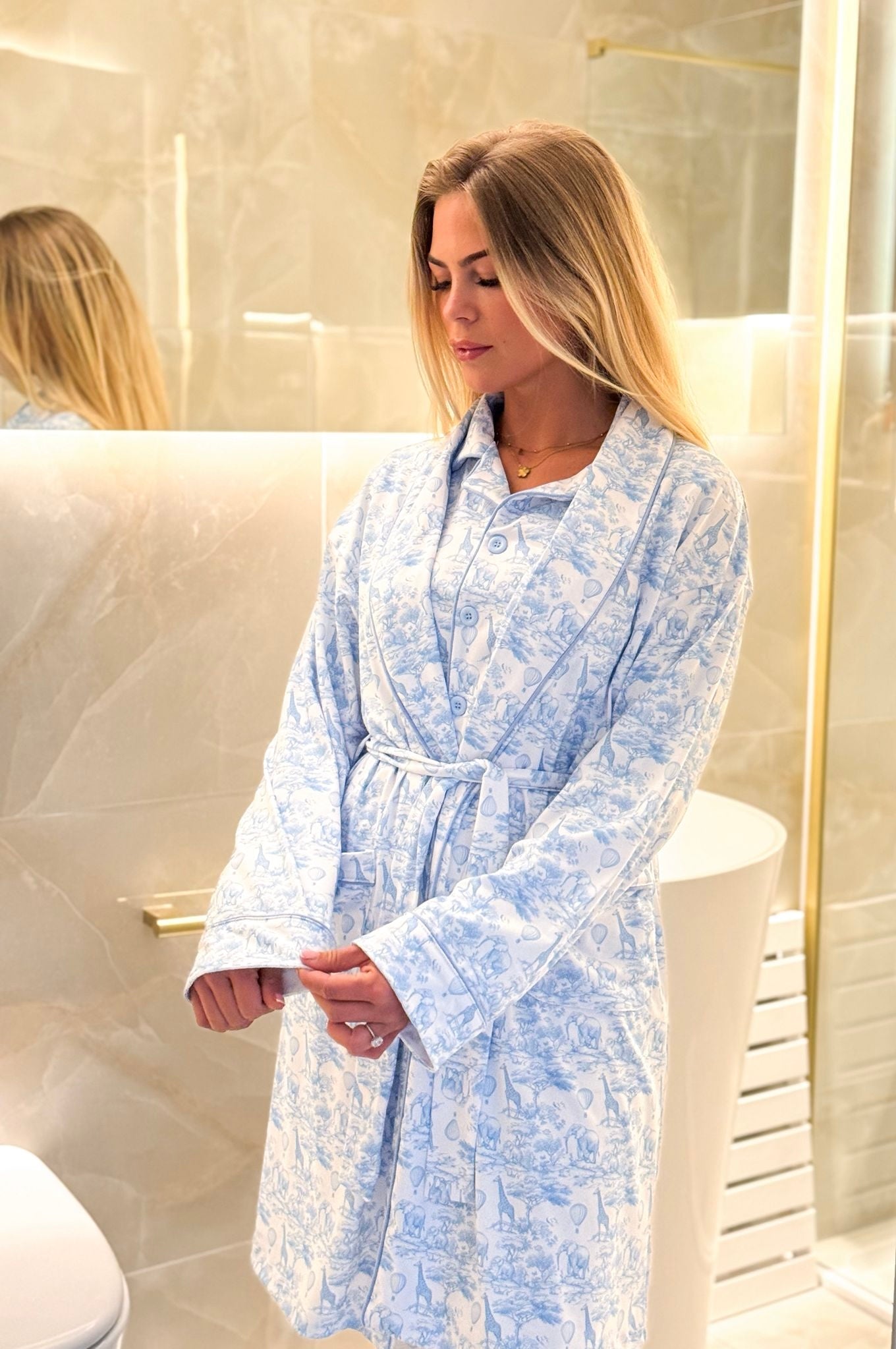 summer cotton dressing gown womens Lightweight Women's Bathrobe