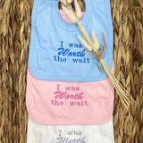 Perfect Little Thing Worth The Wait Bib - Pink