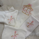 Baby Girls Button Up Carousel Coming Home Set