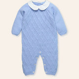 NEW SEASON Mac Ilusion Boys Blue Cable Romper - 3 Months