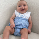 Baby Boys Gingham Summer Romper