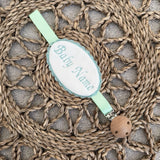 Girls Round Handmade Dummy Clip Choose Colour