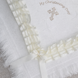 Baby's Luxury Christening Ivory Shawl