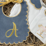 Baby Girls Handmade Horse Sleepsuit & Bib