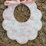 Girls Baby Pink Safari Print Handmade Sleepsuit, Dummy Clip & Bib Set