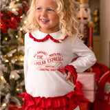 PRE ORDER Girls White & Red Polar Express Christmas Pjs