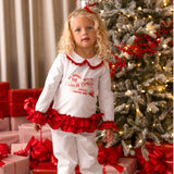 PRE ORDER Girls White & Red Polar Express Christmas Pjs
