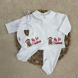 My 1st Christmas Teddy Bear Baby Set