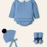 NEW SEASON Mac ilusion Boys Blue Knitted 4 Piece - 3 Months