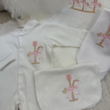 Baby Girls Button Up Carousel Coming Home Set