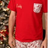 PRE-ORDER Men’s Christmas Toile Print Red Pjs
