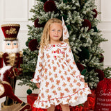 PRE-ORDER Personalised Girls’ Christmas Teddy Bear Nightdress