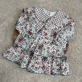 Baby Girls Mac ilusion Red Flower Dress