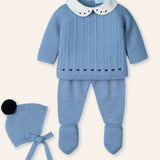NEW SEASON Mac ilusion Boys Blue Knitted 3 Piece - Newborn
