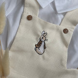 Peter Rabbit Cream Dungarees Set