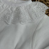 Baby Girl's Ivory Top & Pink Bloomers
