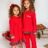 PRE-ORDER Girls Christmas Red & Tartan Nightie