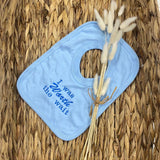 Perfect Little Thing Worth The Wait Bib - Blue