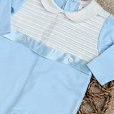 Baby Boys Blue Ribbon Sleepsuit