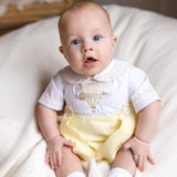 Baby Boy's Lemon Easter Hot Air Balloon Romper