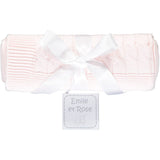 Emile Et Rose Gillian Pink Knit Baby Blanket