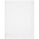 Emile Et Rose Glacier Unisex White Knit Baby Blanket