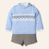 NEW SEASON Mac Ilusion Boys Blue 3 Piece Outfit - 6 Month