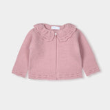 Mac Ilusion Knitted Collared Cardigan - Dusky Pink