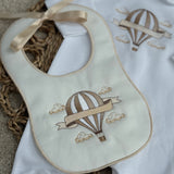 Unisex Hot Air Balloon Sleepsuit & Bib Set