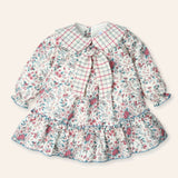 Baby Girls Mac ilusion Red Flower Dress