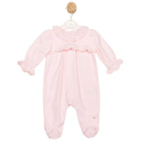 Girls Pink Mintini All-in-One with Collar and Scalloped Detail