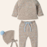 NEW SEASON Mac ilusion Boy's Dot Knitted 3 Piece - Newborn