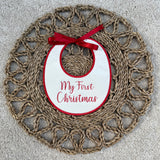 Baby’s Handmade My First Christmas Bib