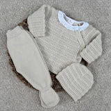 Baby Unisex Beige Spanish Knitted Outfit
