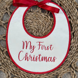 Baby’s Handmade My First Christmas Bib