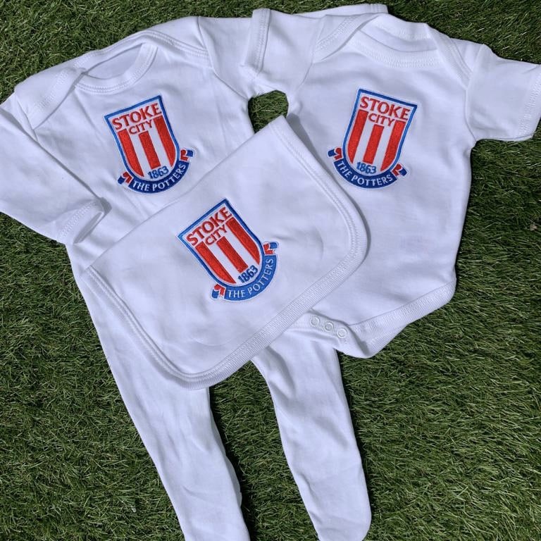 Baby Boy's Stoke City Football Baby Set