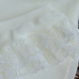 Baby Girls Ivory Lacey Knitted Jam Set