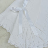 Baby Spanish Luxury White Knitted Shawl