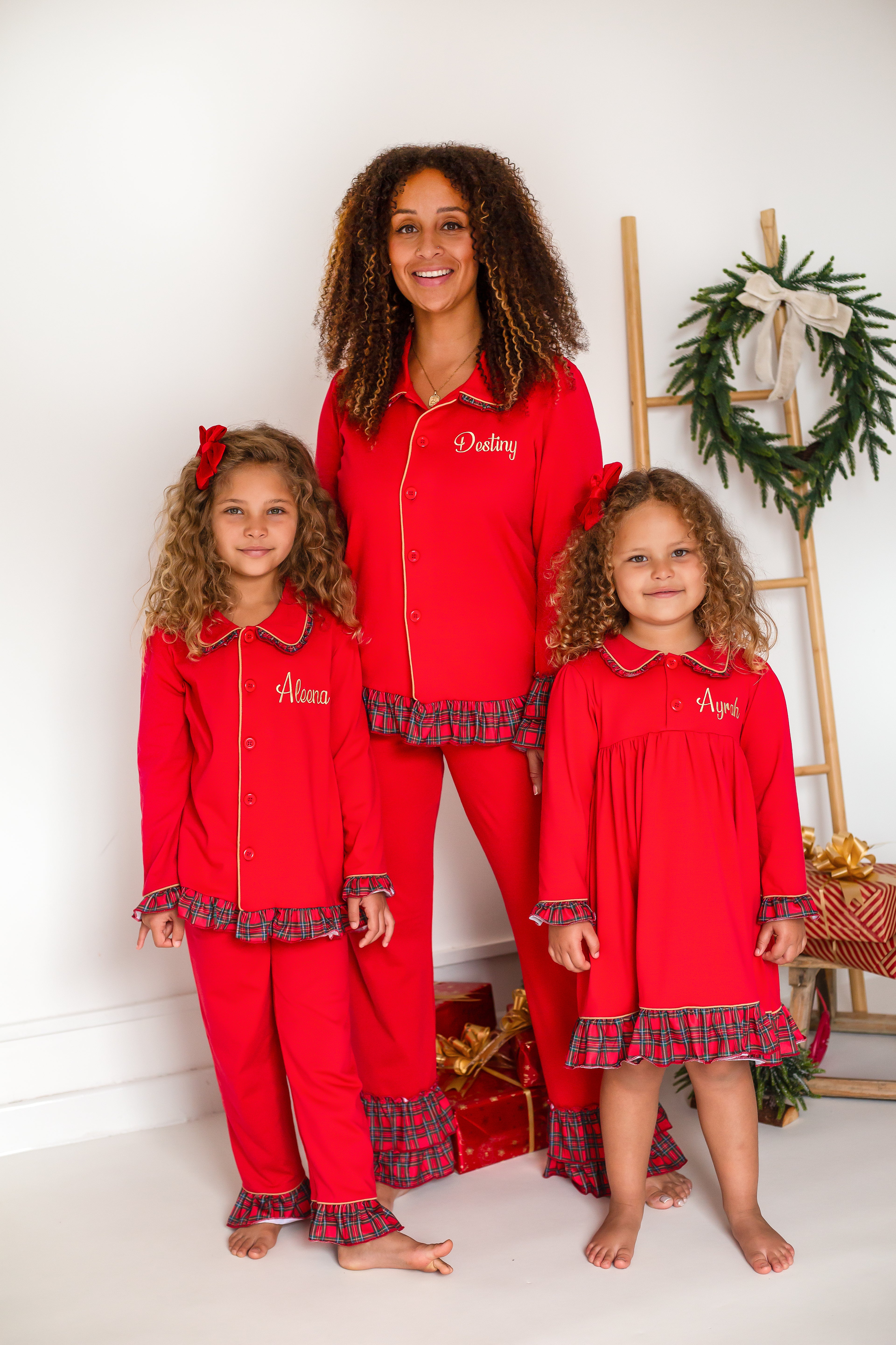 PRE-ORDER Girls Christmas Red Tartan Nightie – Perfect Little Thing