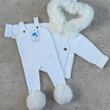 NEW SEASON Mac Ilusion Baby White Knitted Romper