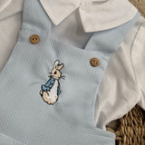 Peter Rabbit Blue Dungarees Set