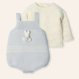 NEW SEASON Mac ilusion Grey 3D Rabbit Knitted Romper - 3 Months